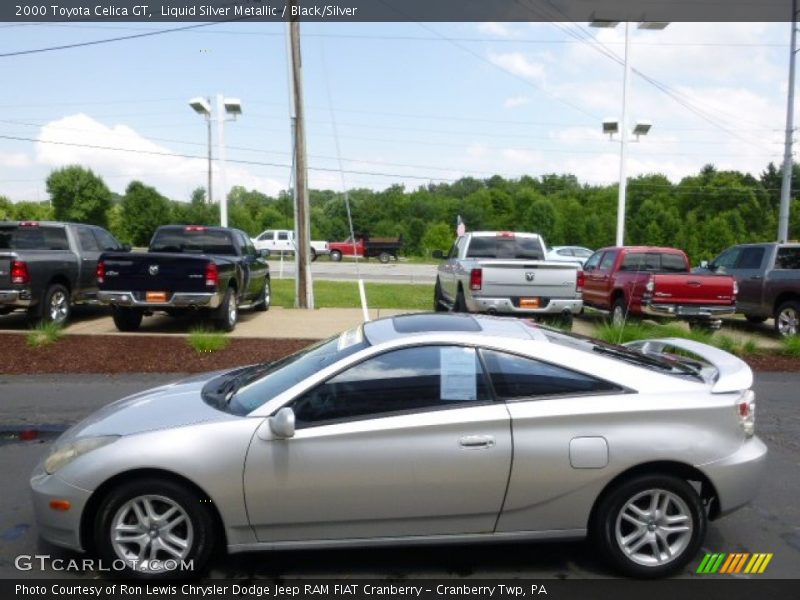 Liquid Silver Metallic / Black/Silver 2000 Toyota Celica GT