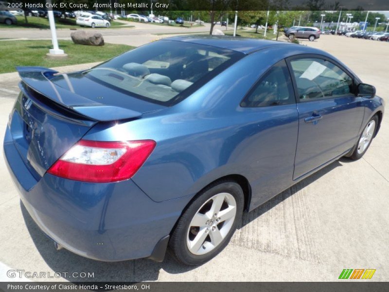 Atomic Blue Metallic / Gray 2006 Honda Civic EX Coupe