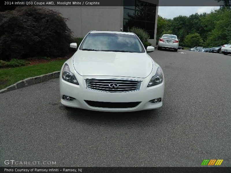 Moolight White / Graphite 2014 Infiniti Q60 Coupe AWD
