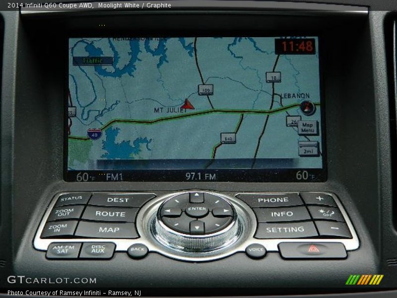 Navigation of 2014 Q60 Coupe AWD