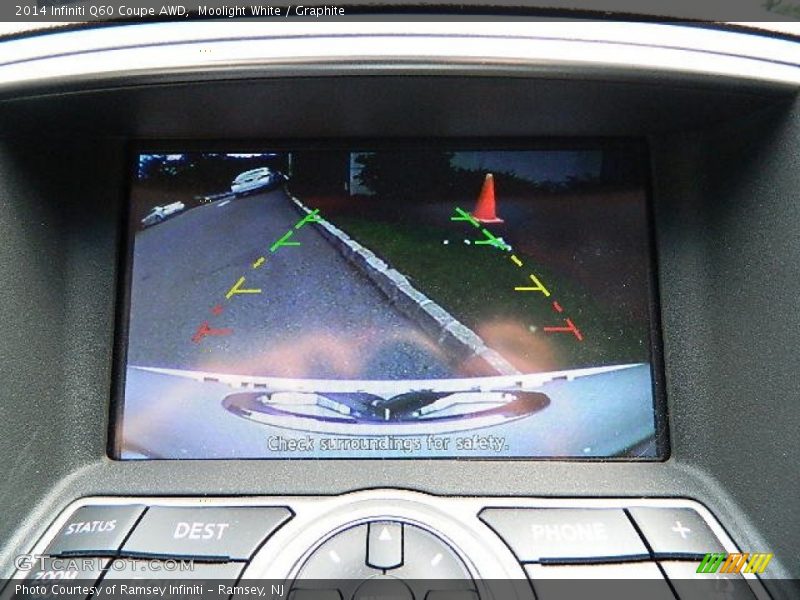 Moolight White / Graphite 2014 Infiniti Q60 Coupe AWD