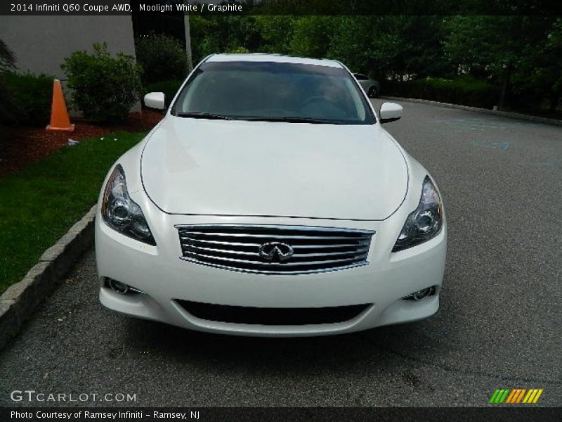 Moolight White / Graphite 2014 Infiniti Q60 Coupe AWD