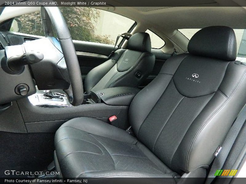 Front Seat of 2014 Q60 Coupe AWD