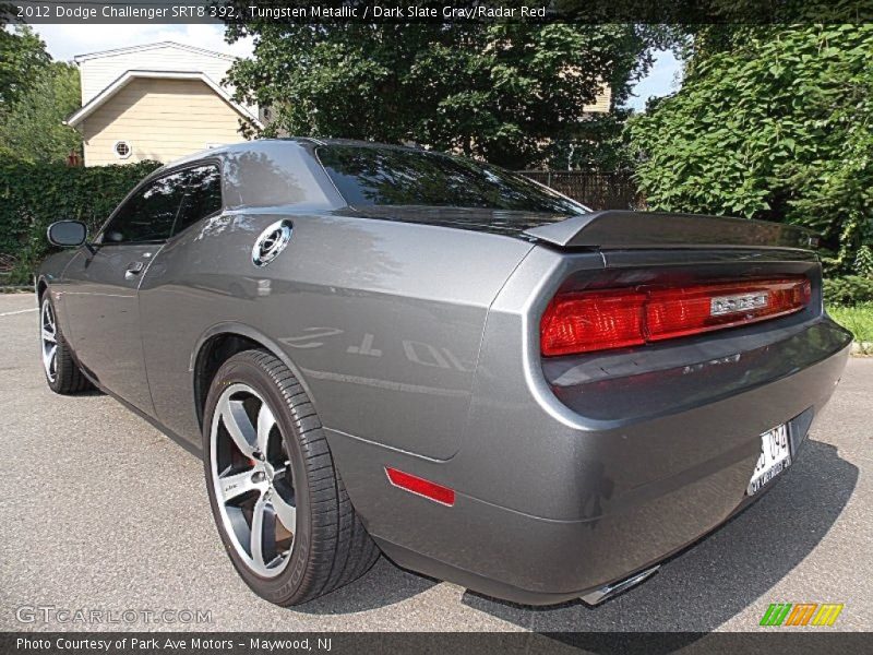 Tungsten Metallic / Dark Slate Gray/Radar Red 2012 Dodge Challenger SRT8 392