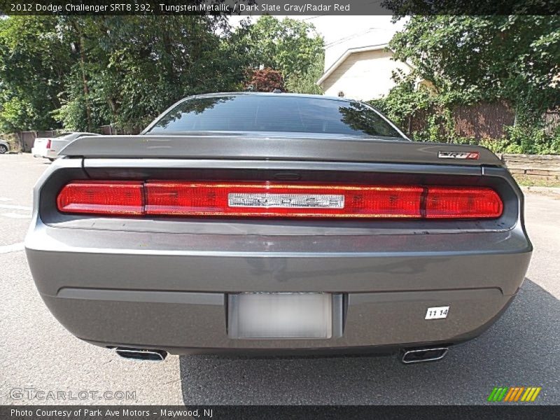 Tungsten Metallic / Dark Slate Gray/Radar Red 2012 Dodge Challenger SRT8 392