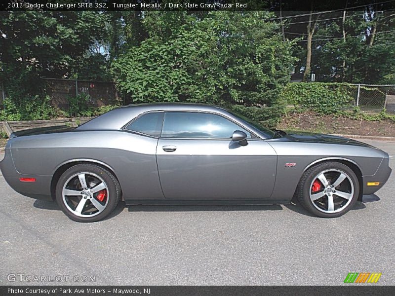 Tungsten Metallic / Dark Slate Gray/Radar Red 2012 Dodge Challenger SRT8 392