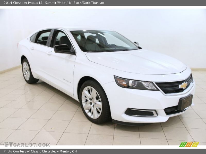 Summit White / Jet Black/Dark Titanium 2014 Chevrolet Impala LS