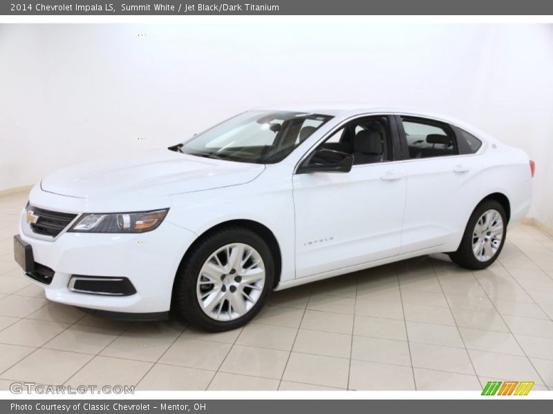 Summit White / Jet Black/Dark Titanium 2014 Chevrolet Impala LS