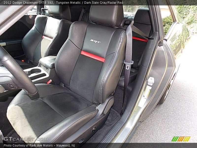 Tungsten Metallic / Dark Slate Gray/Radar Red 2012 Dodge Challenger SRT8 392