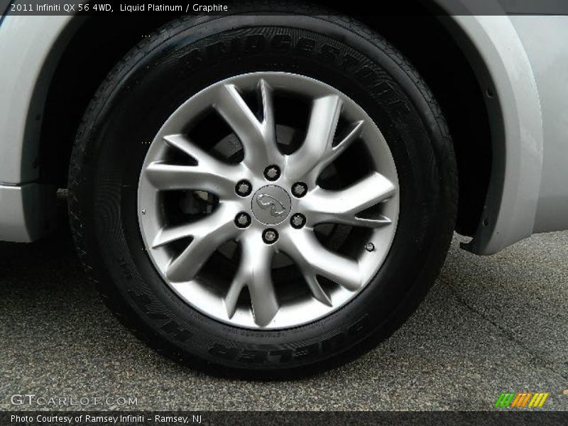 Liquid Platinum / Graphite 2011 Infiniti QX 56 4WD