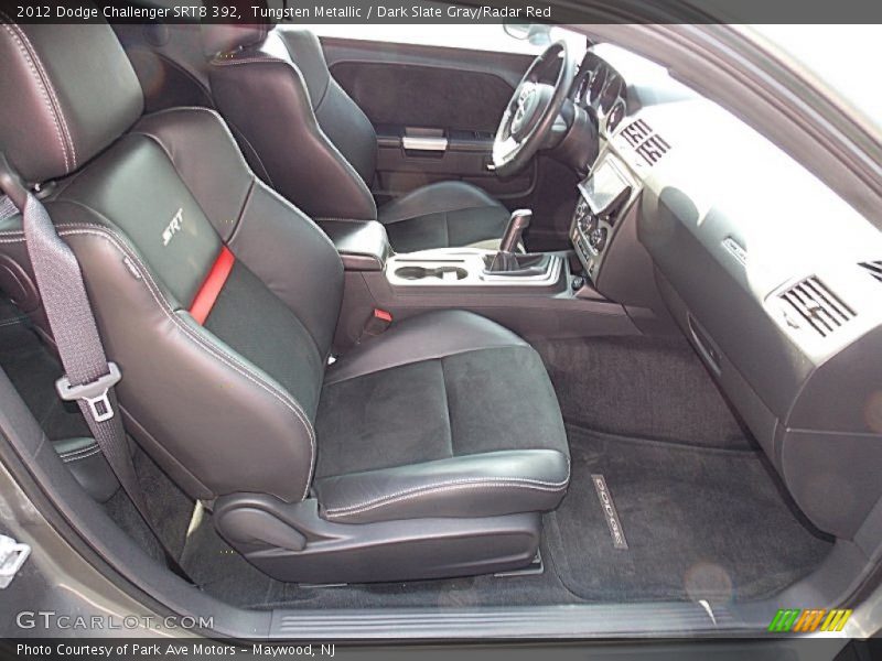 Tungsten Metallic / Dark Slate Gray/Radar Red 2012 Dodge Challenger SRT8 392