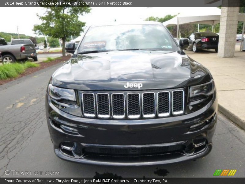 Bright White / SRT Morocco Black 2014 Jeep Grand Cherokee SRT 4x4