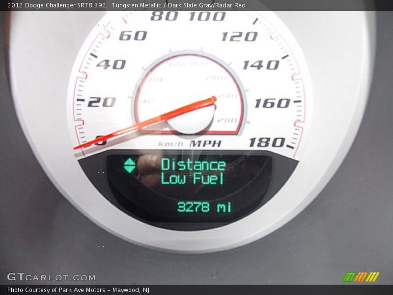 Tungsten Metallic / Dark Slate Gray/Radar Red 2012 Dodge Challenger SRT8 392
