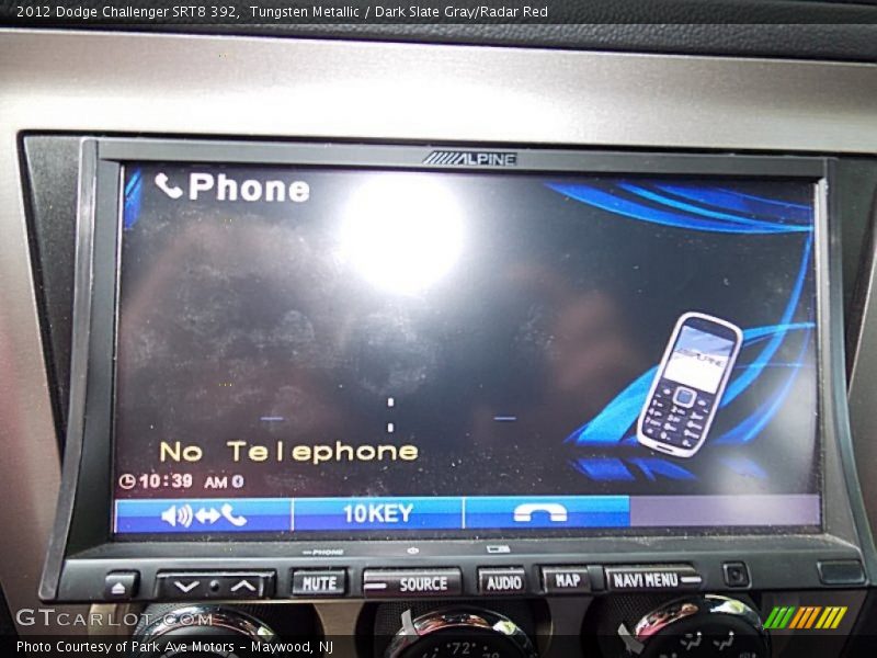 Tungsten Metallic / Dark Slate Gray/Radar Red 2012 Dodge Challenger SRT8 392