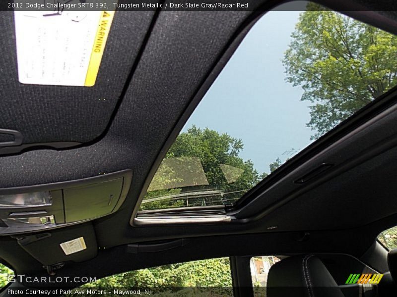 Tungsten Metallic / Dark Slate Gray/Radar Red 2012 Dodge Challenger SRT8 392