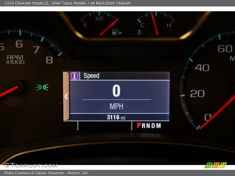 Silver Topaz Metallic / Jet Black/Dark Titanium 2014 Chevrolet Impala LS