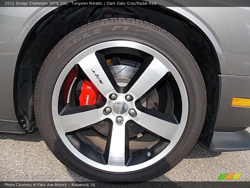 Tungsten Metallic / Dark Slate Gray/Radar Red 2012 Dodge Challenger SRT8 392