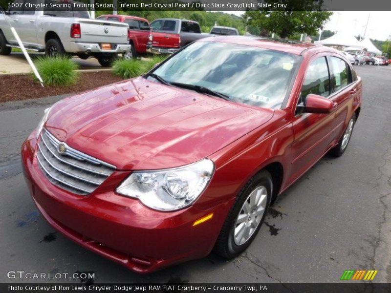 Inferno Red Crystal Pearl / Dark Slate Gray/Light Slate Gray 2007 Chrysler Sebring Touring Sedan