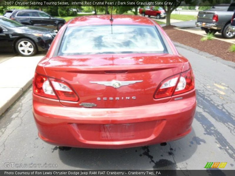 Inferno Red Crystal Pearl / Dark Slate Gray/Light Slate Gray 2007 Chrysler Sebring Touring Sedan