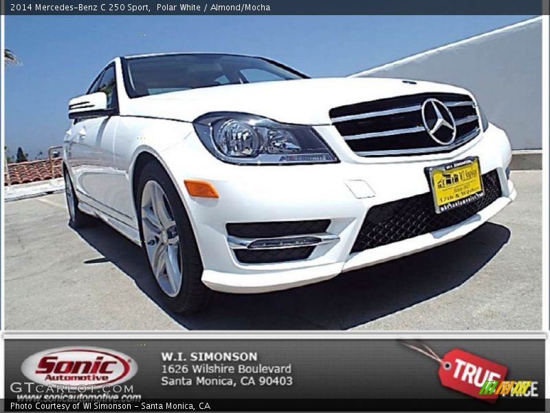 Polar White / Almond/Mocha 2014 Mercedes-Benz C 250 Sport
