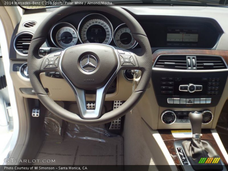Polar White / Almond/Mocha 2014 Mercedes-Benz C 250 Sport