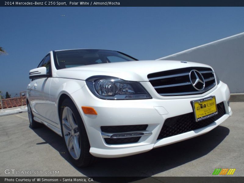 Polar White / Almond/Mocha 2014 Mercedes-Benz C 250 Sport
