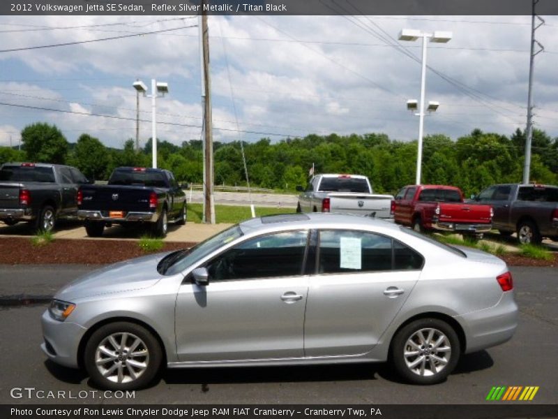 Reflex Silver Metallic / Titan Black 2012 Volkswagen Jetta SE Sedan