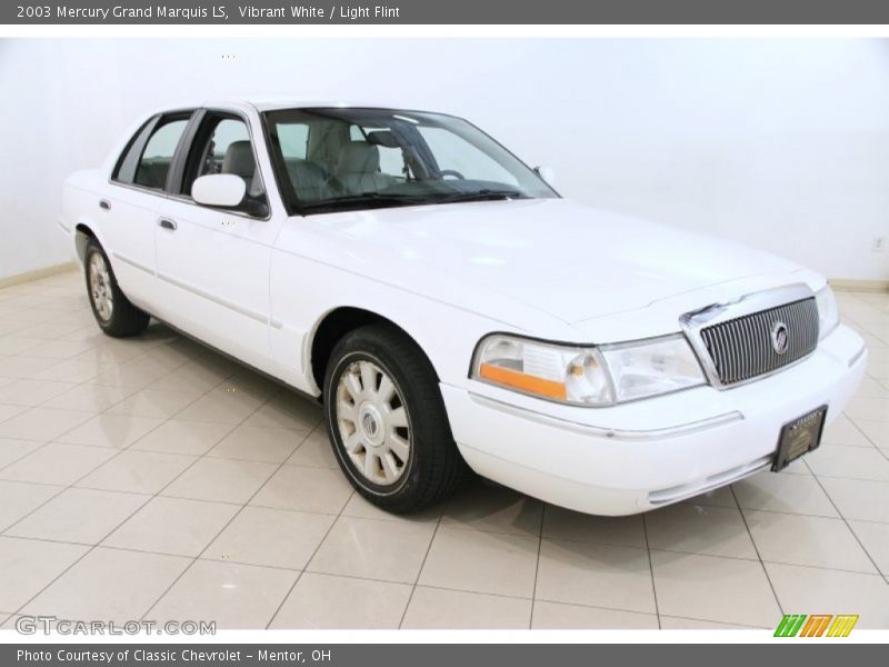 Vibrant White / Light Flint 2003 Mercury Grand Marquis LS