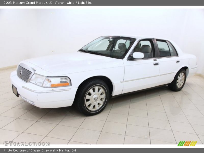 Vibrant White / Light Flint 2003 Mercury Grand Marquis LS