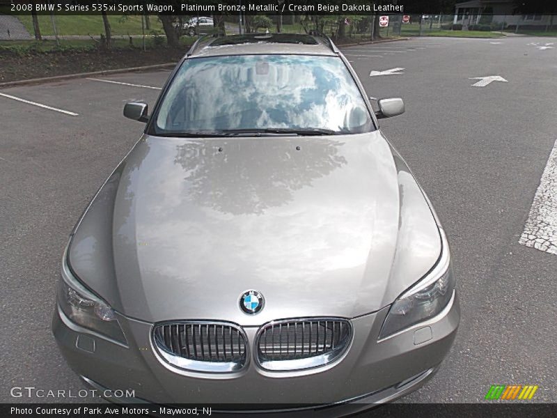 Platinum Bronze Metallic / Cream Beige Dakota Leather 2008 BMW 5 Series 535xi Sports Wagon
