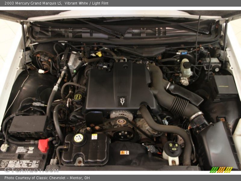 Vibrant White / Light Flint 2003 Mercury Grand Marquis LS