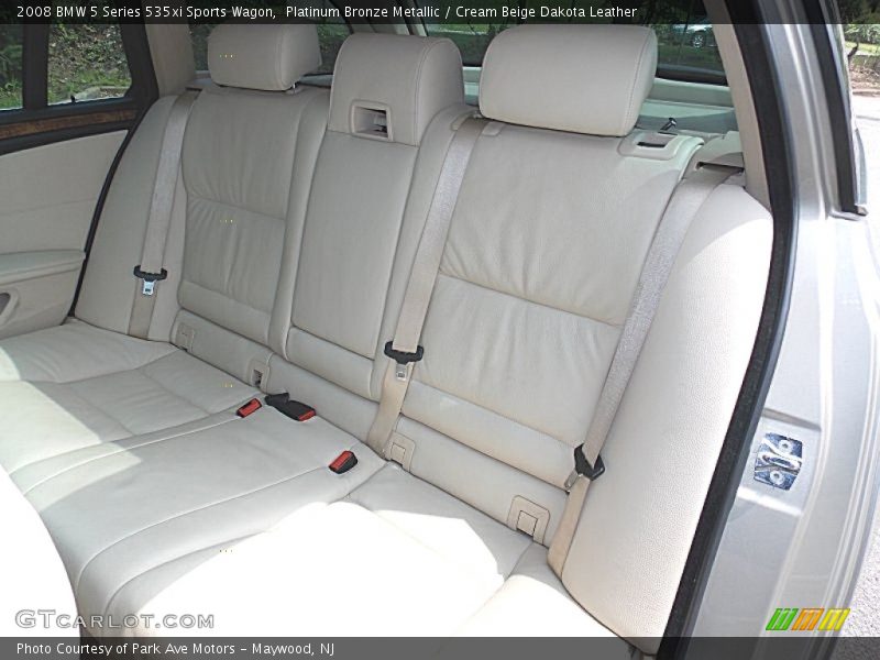 Platinum Bronze Metallic / Cream Beige Dakota Leather 2008 BMW 5 Series 535xi Sports Wagon