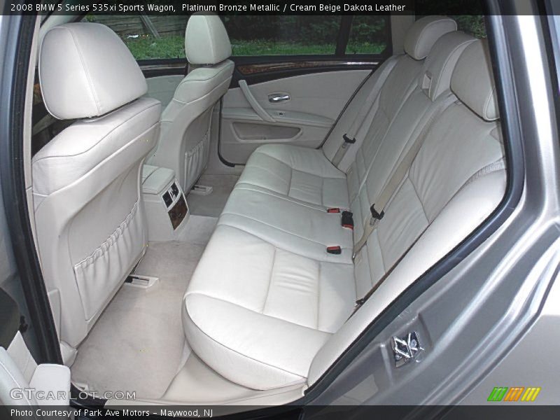 Platinum Bronze Metallic / Cream Beige Dakota Leather 2008 BMW 5 Series 535xi Sports Wagon