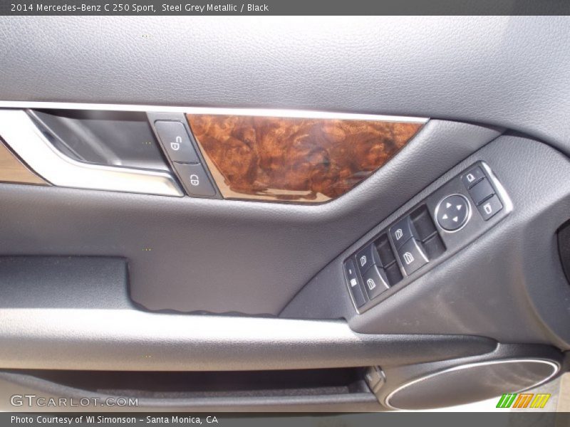 Steel Grey Metallic / Black 2014 Mercedes-Benz C 250 Sport