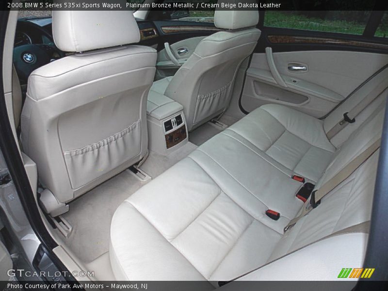 Platinum Bronze Metallic / Cream Beige Dakota Leather 2008 BMW 5 Series 535xi Sports Wagon
