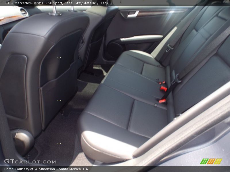 Steel Grey Metallic / Black 2014 Mercedes-Benz C 250 Sport