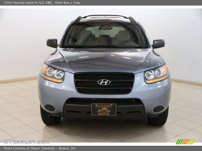 Silver Blue / Gray 2009 Hyundai Santa Fe GLS 4WD