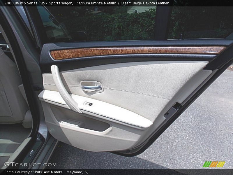 Platinum Bronze Metallic / Cream Beige Dakota Leather 2008 BMW 5 Series 535xi Sports Wagon