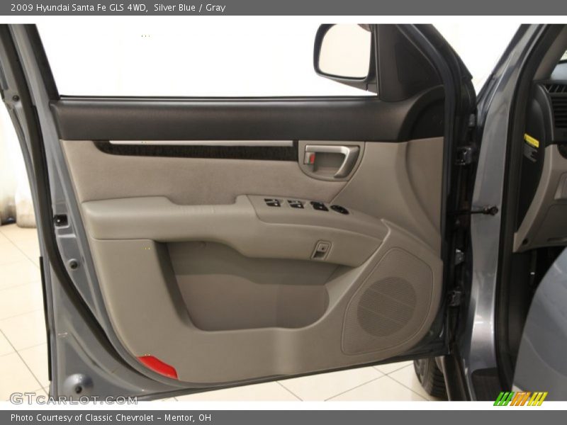 Silver Blue / Gray 2009 Hyundai Santa Fe GLS 4WD