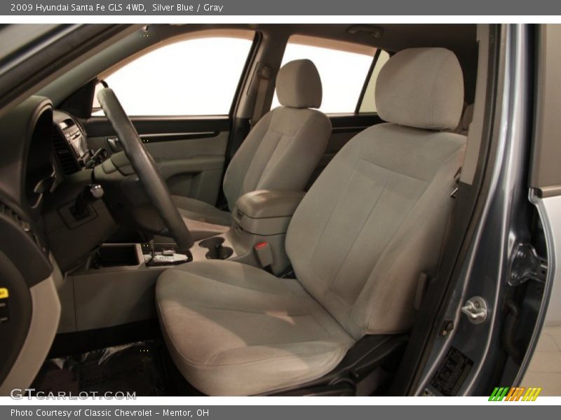Silver Blue / Gray 2009 Hyundai Santa Fe GLS 4WD