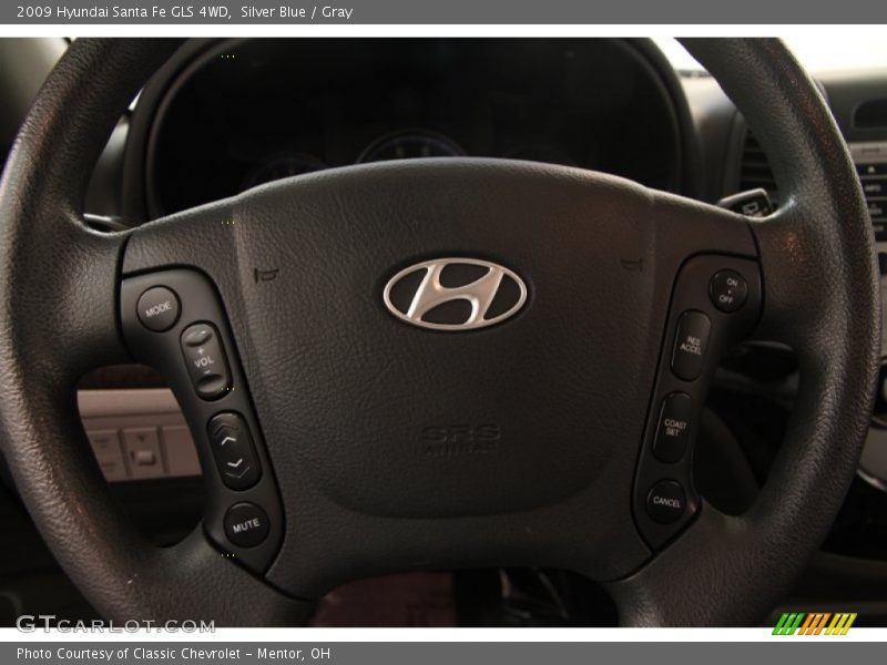 Silver Blue / Gray 2009 Hyundai Santa Fe GLS 4WD
