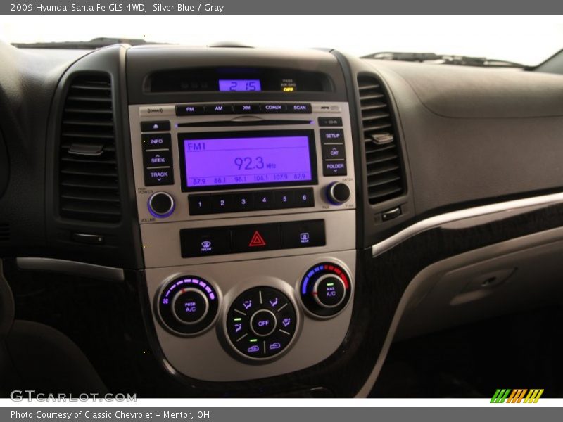 Silver Blue / Gray 2009 Hyundai Santa Fe GLS 4WD