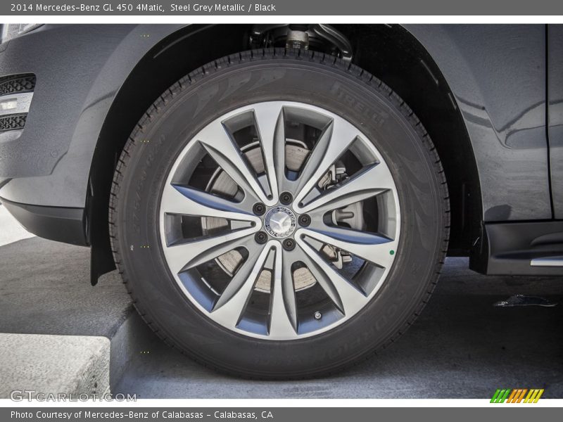 Steel Grey Metallic / Black 2014 Mercedes-Benz GL 450 4Matic