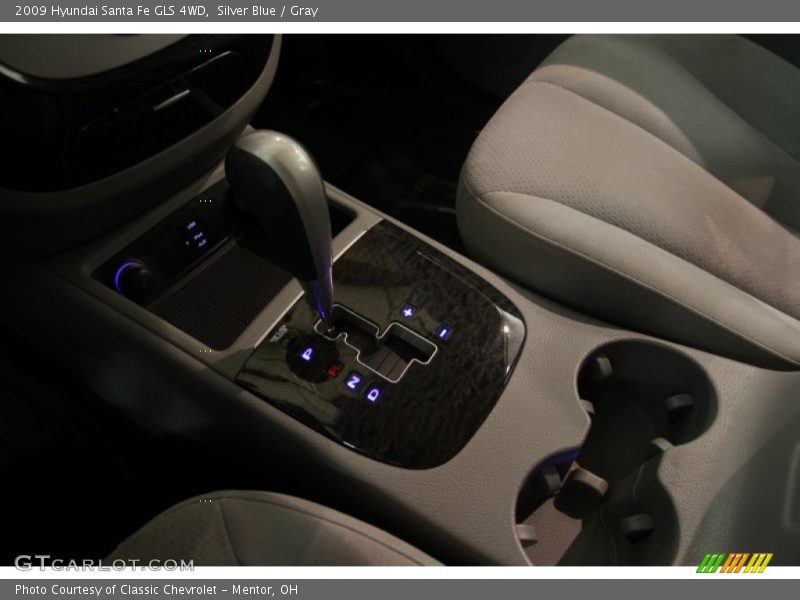 Silver Blue / Gray 2009 Hyundai Santa Fe GLS 4WD