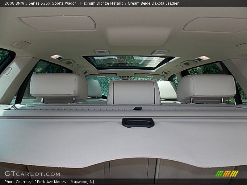 Platinum Bronze Metallic / Cream Beige Dakota Leather 2008 BMW 5 Series 535xi Sports Wagon