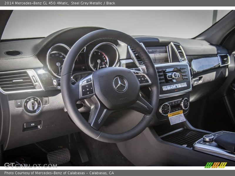 Steel Grey Metallic / Black 2014 Mercedes-Benz GL 450 4Matic