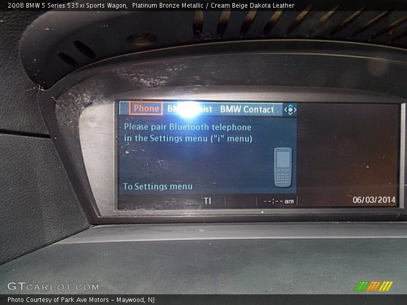 Platinum Bronze Metallic / Cream Beige Dakota Leather 2008 BMW 5 Series 535xi Sports Wagon