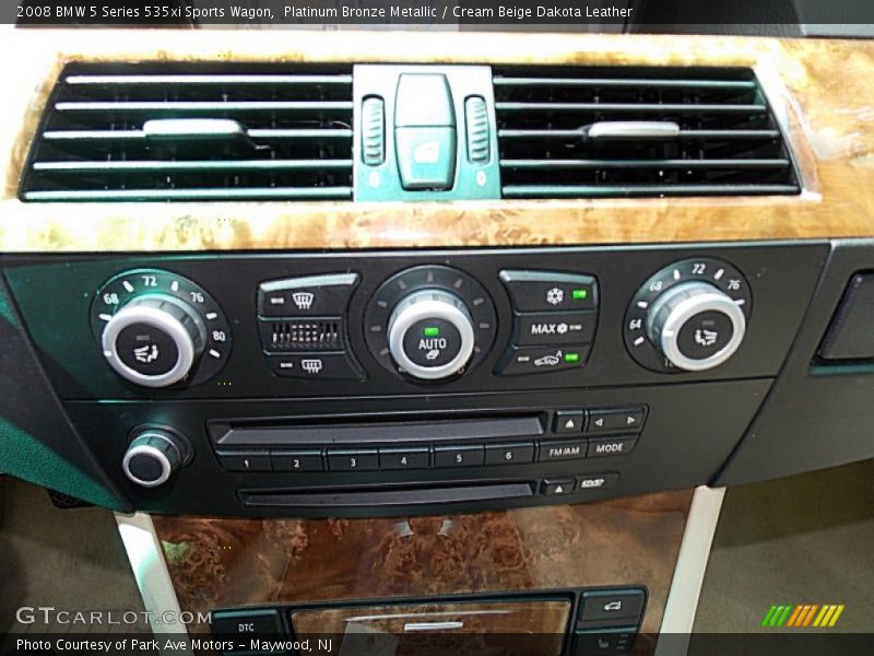 Platinum Bronze Metallic / Cream Beige Dakota Leather 2008 BMW 5 Series 535xi Sports Wagon