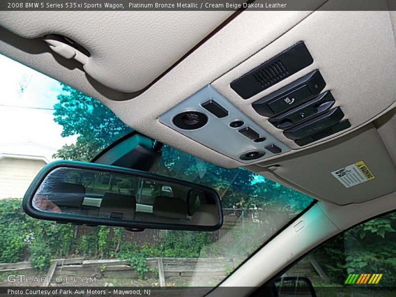Platinum Bronze Metallic / Cream Beige Dakota Leather 2008 BMW 5 Series 535xi Sports Wagon