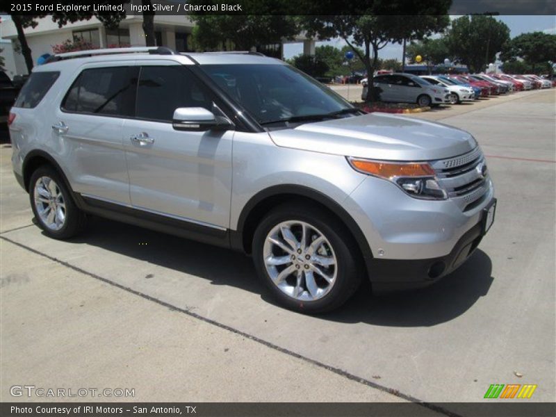 Ingot Silver / Charcoal Black 2015 Ford Explorer Limited